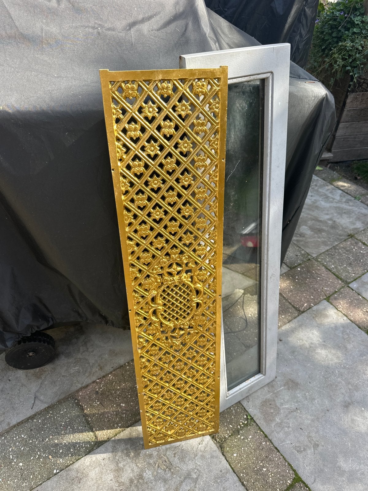 Decoratief paneel voor voordeur, Ophalen, Gebruikt, Metaal, Overige typen
