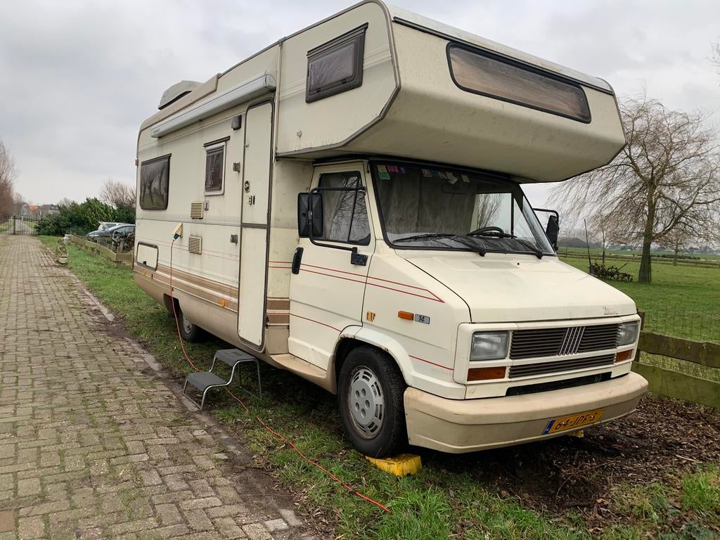 camper Fiat Ducato 2.5td (6p) Dethleffs Globetrotter, Caravans en Kamperen, Ringverwarming, Fiat, Koelkast, Particulier