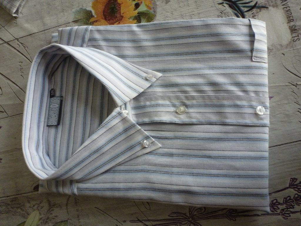 Blouse l. mouwen XXL Streep, Blauw, Nieuw, Ophalen of Verzenden, Overige halswijdtes