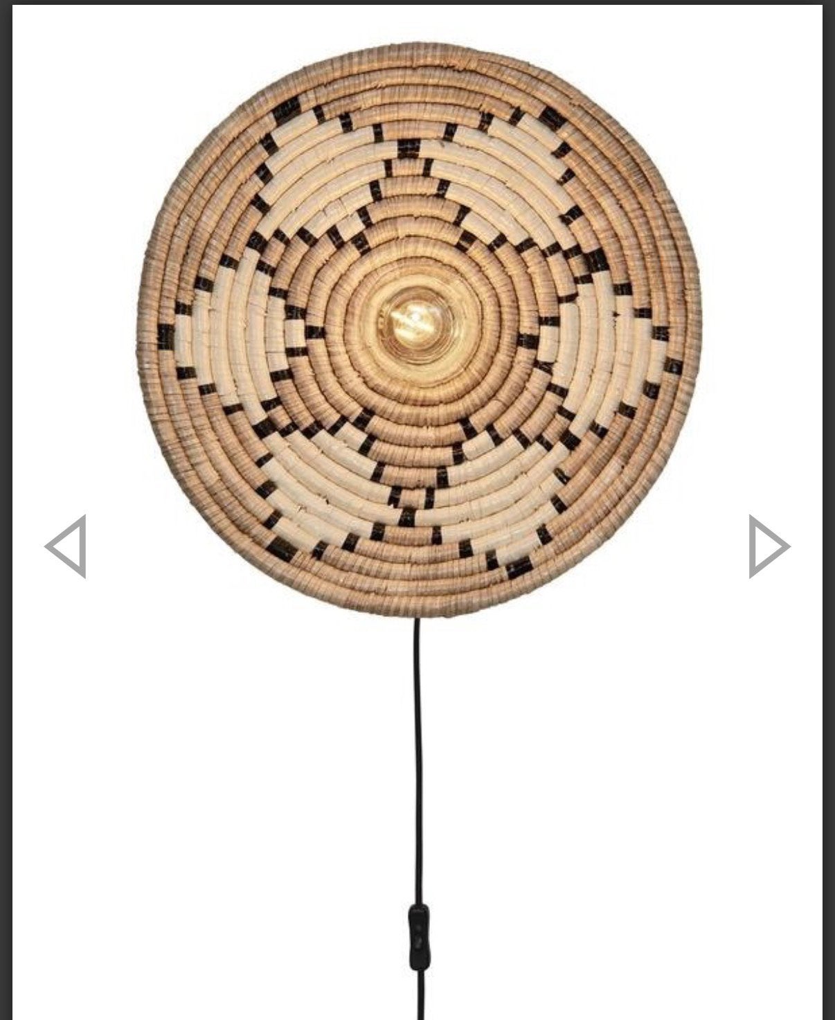 Good & Mojo wandlamp afrikaans rotan, Huis en Inrichting, Lampen | Wandlampen, Ophalen, Nieuw