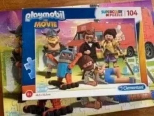 Playmobil the movie puzzel : 104 stukjes, Kinderen en Baby's, Speelgoed | Kinderpuzzels, Ophalen of Verzenden, Meer dan 50 stukjes