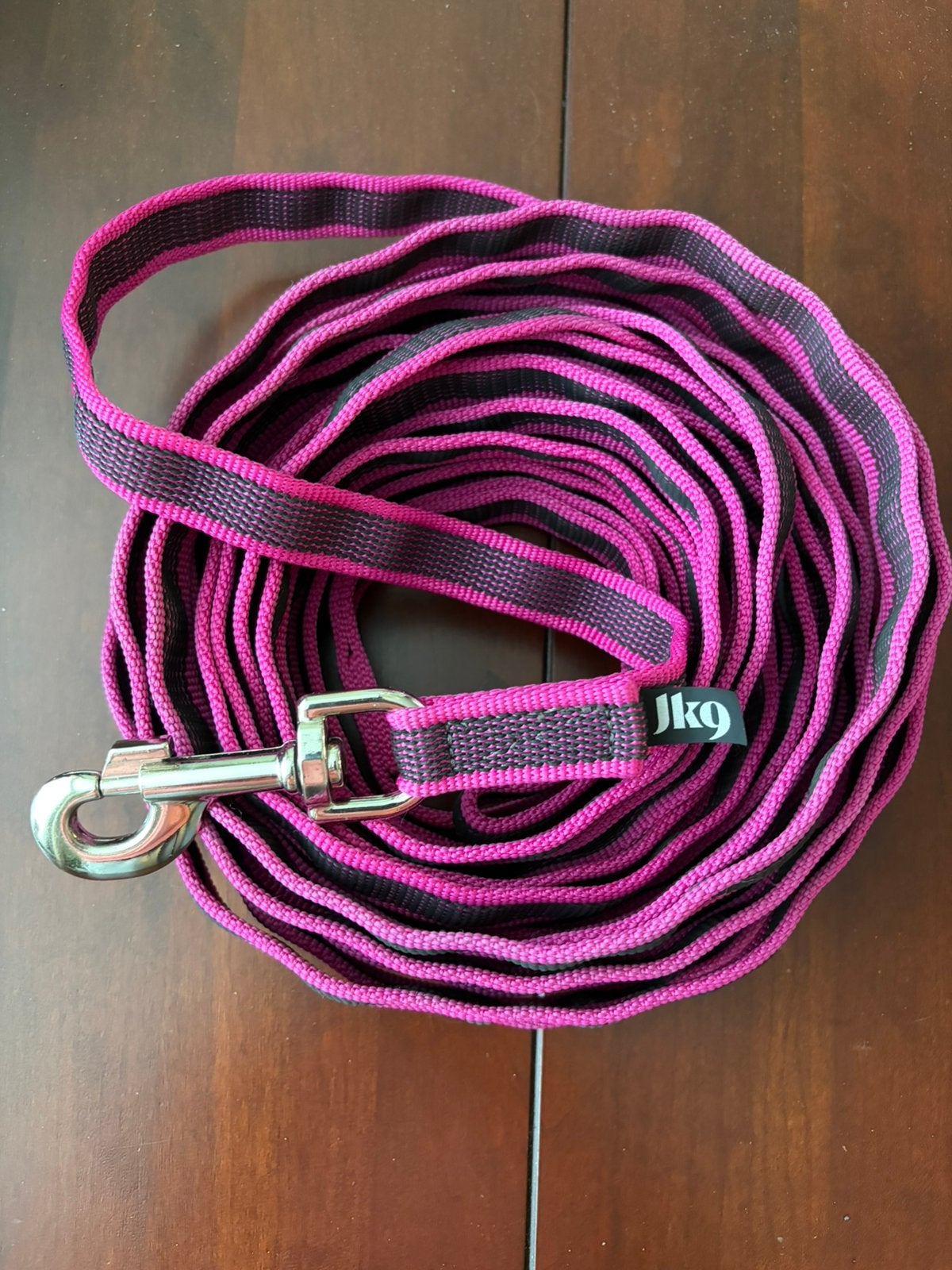 Julius K9 roze rubber trainingslijn 10 meter, Ophalen of Verzenden, Nieuw, Hondenriem