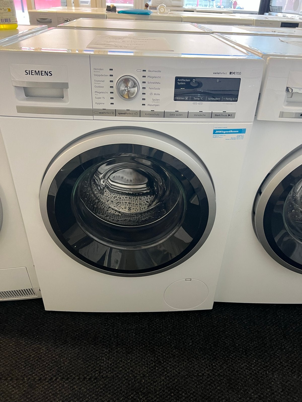Siemens IQ700 VarioPerfect Wasmachine - 8kg, 1600 toeren, Witgoed en Apparatuur, Minder dan 85 cm, Jhwitgoedassen, 8 tot 10 kg