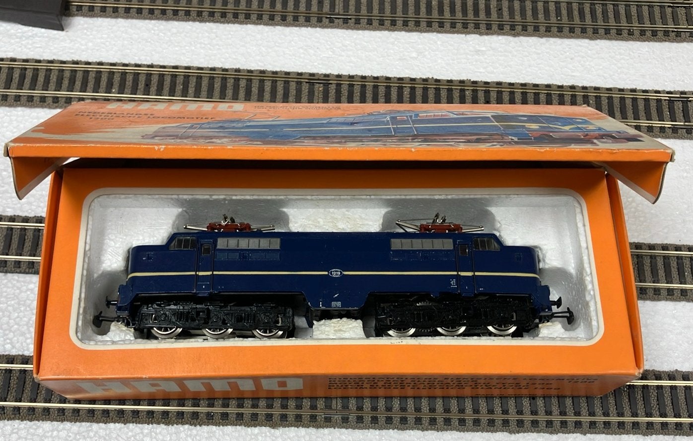 Marklin Hamo 8351 NS1219 blauw, Ophalen of Verzenden, Märklin, Gelijkstroom, Locomotief