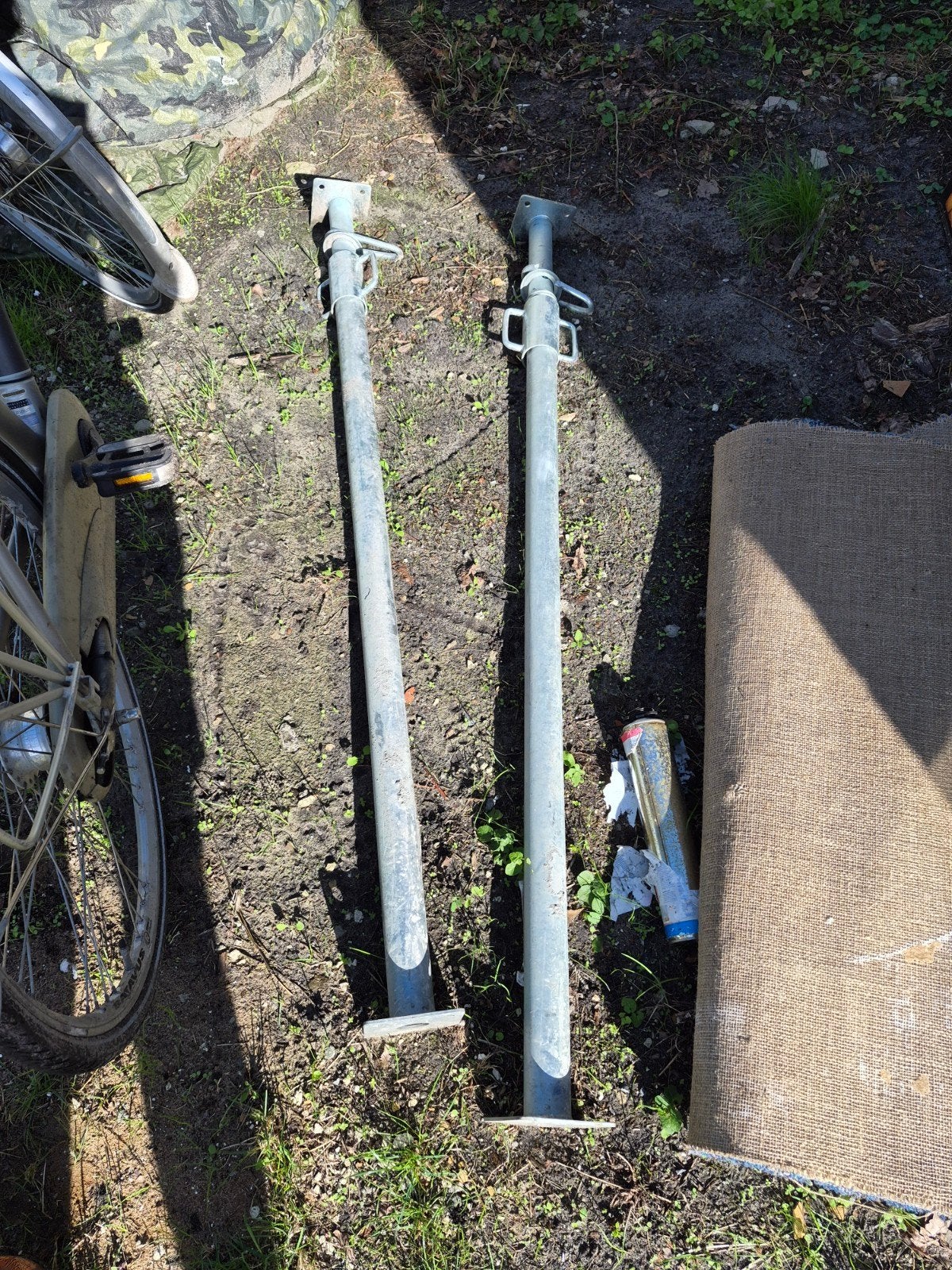 Twee verstelbare bouwstempels heavy duty 290 cm, Ophalen, Overige typen, Minder dan 2 meter