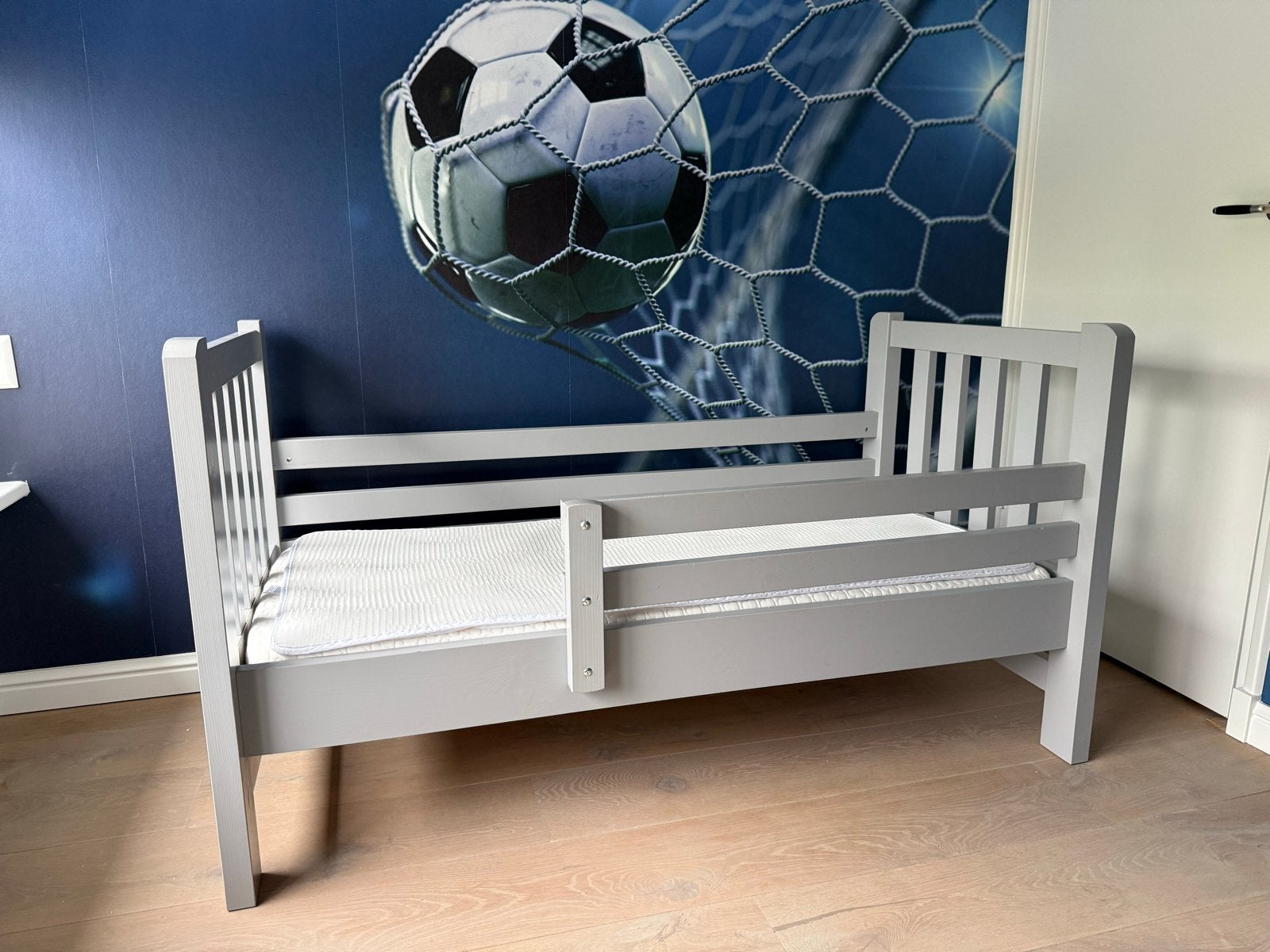 Rockwood Peuterbed Tim grijs 70x150 met Aerosleep en lades, Ophalen, 70 tot 85 cm, 140 tot 160 cm, Zo goed als nieuw