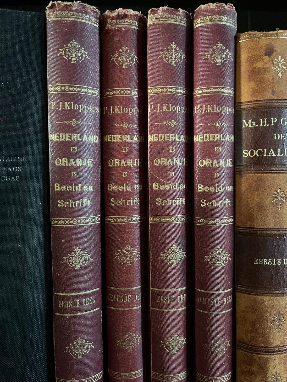Nederland en Oranje in Beeld en Schrift - P.J. Kloppers, Ophalen of Verzenden, 19e eeuw, Gelezen