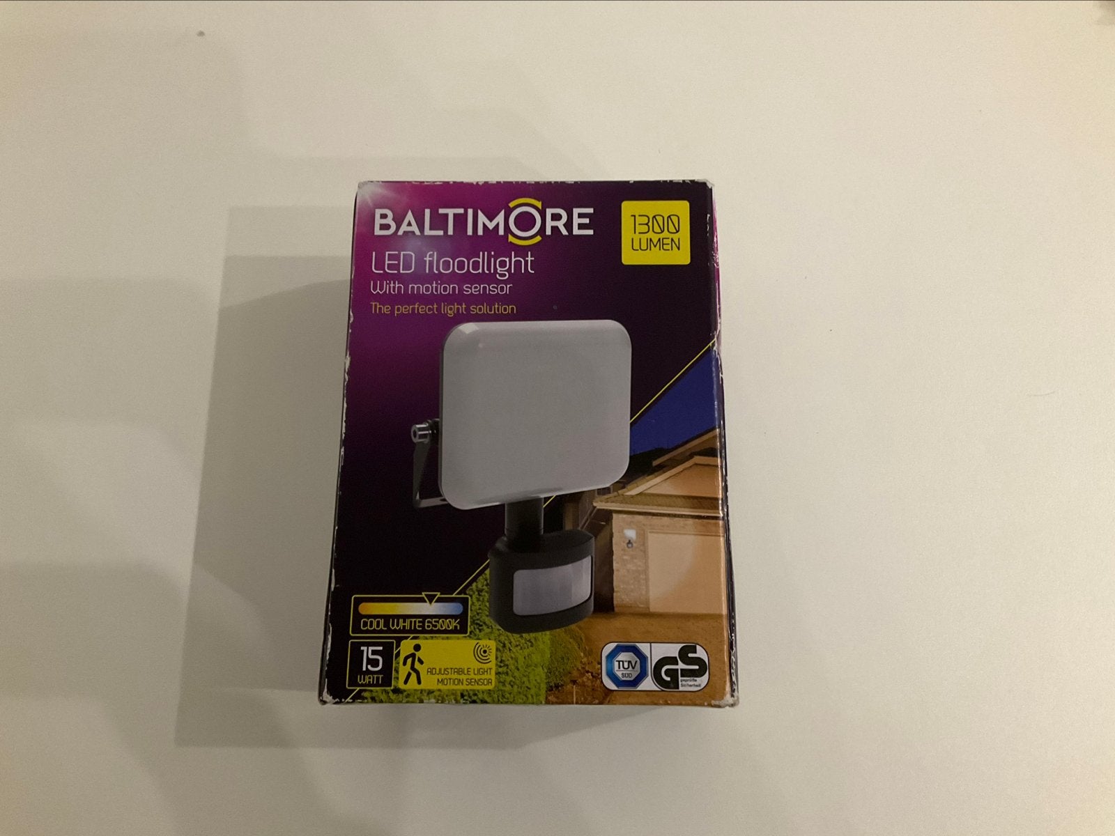 Baltimore LED schijnwerper met sensor – nieuw in verpakking, Zonne-energie, Kunststof, Led, Minder dan 50 watt