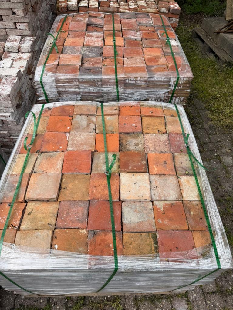 87m2 Terra Cotta plavuizen circa 15x15x2.5cm., Ophalen, Overige materialen, Gebruikt, Overige typen