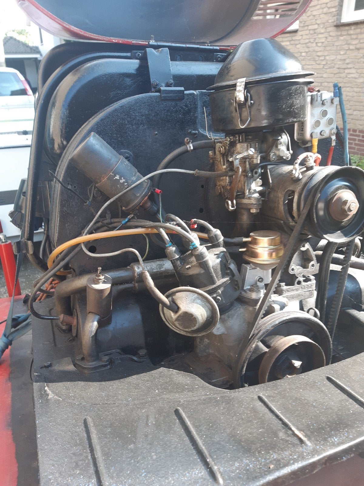 VW MOTOR 1953...6 volt startmotor aggregaat voor 220V en 380, Ophalen, Dieselolie