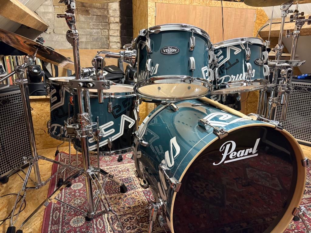 Pearl Vision 6 delig incl. Istanbul 5 Cymbals set, Mehmet, Ophalen, Gebruikt, Pearl