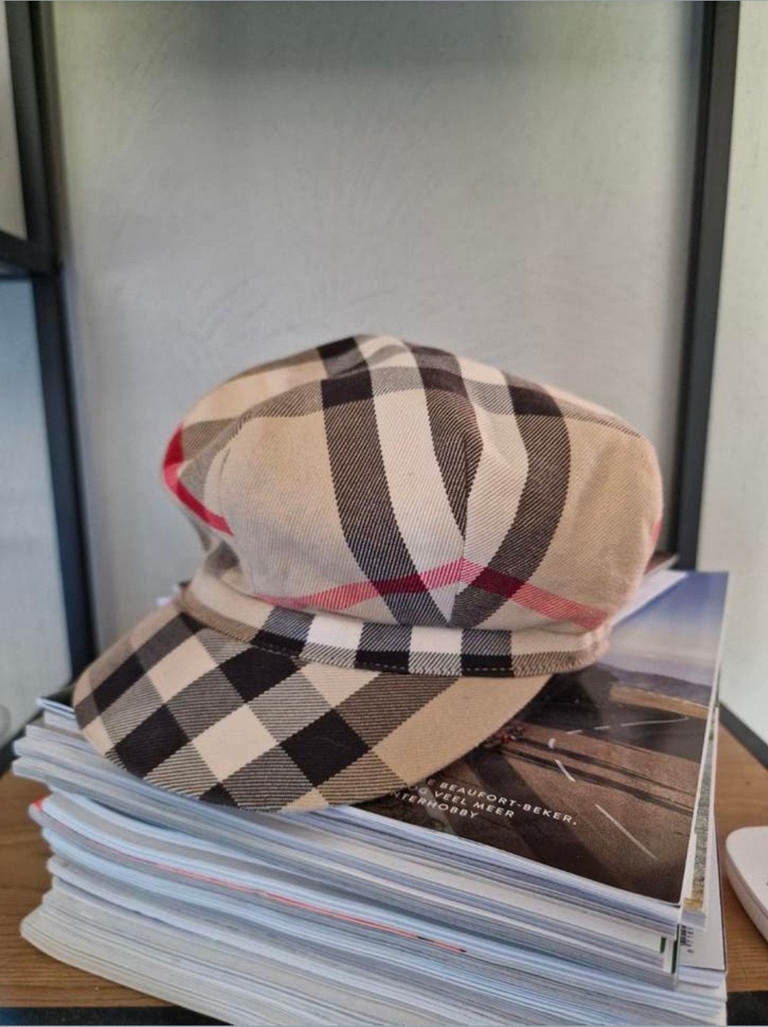 Burberry petje vintage. maat 54, 55 cm (S, 6⅞ inch) of minder, Ophalen of Verzenden, Burberry, Pet