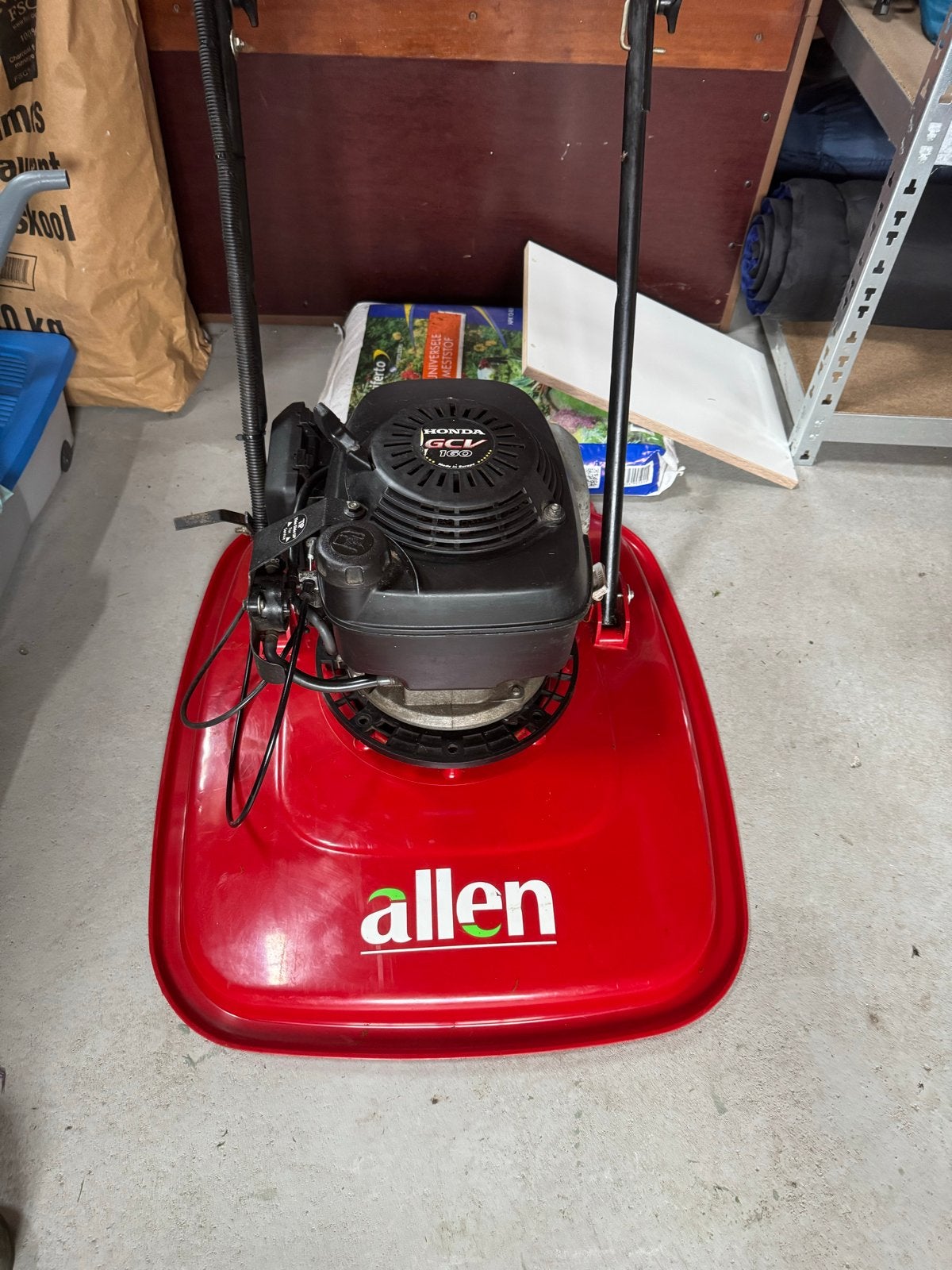 Allen zweefmaaier met Honda GCV 160 motor, Ophalen, Gebruikt, Benzine-grasmaaier, 40 t/m 49 cm