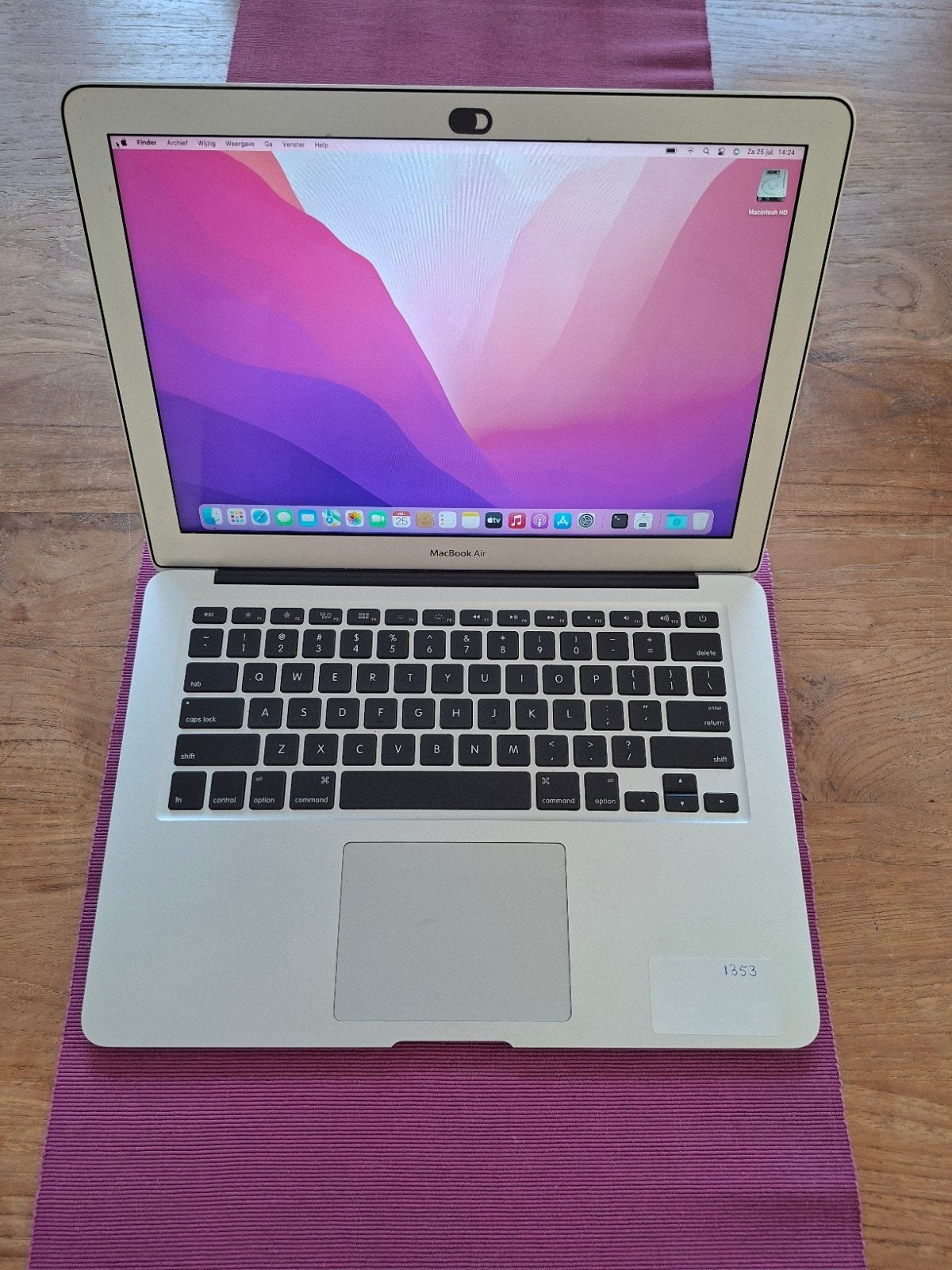 MacBook Air 2015., Computers en Software, Apple Macbooks, 256 GB, 8 GB, 13 inch, Minder dan 2 Ghz