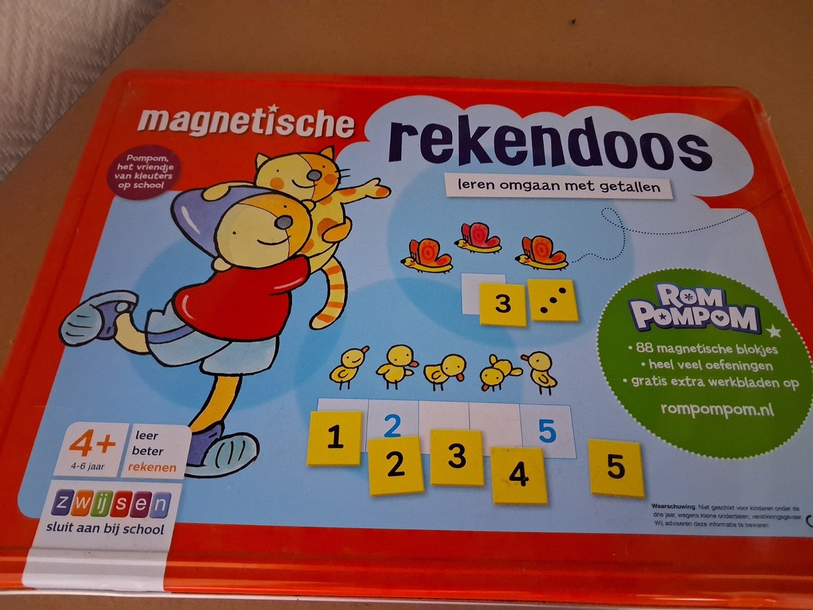 rompompom magnetische rekendoos, Ophalen of Verzenden, Zo goed als nieuw, Rekenen