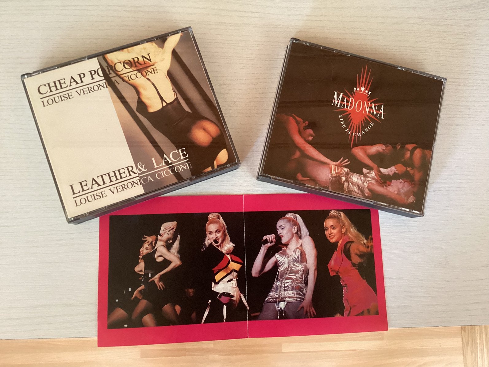 Madonna Live CD's: Life is Change, Cheap Popcorn, Leather &, Import, Pop, Ophalen of Verzenden, Zo goed als nieuw