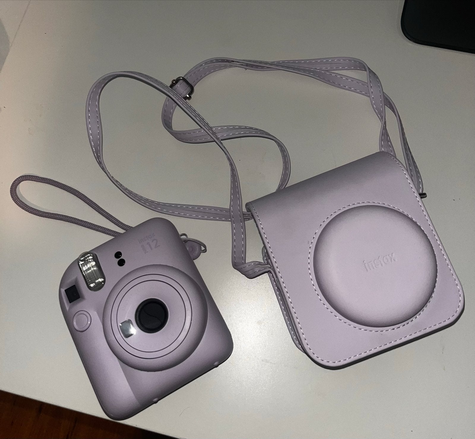 Fujifilm Instax Mini 12 Instant Camera met hoesje, Ingebouwde flitser, Instant camera, Ophalen of Verzenden, Zo goed als nieuw