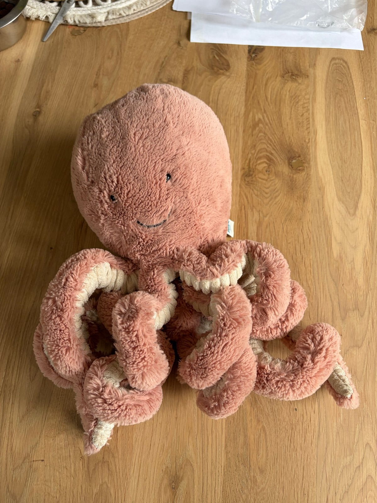 Jellycat Odell Octopus knuffel roze - 50 cm, Jellycat, Overige karakters, Overige typen, Ophalen of Verzenden