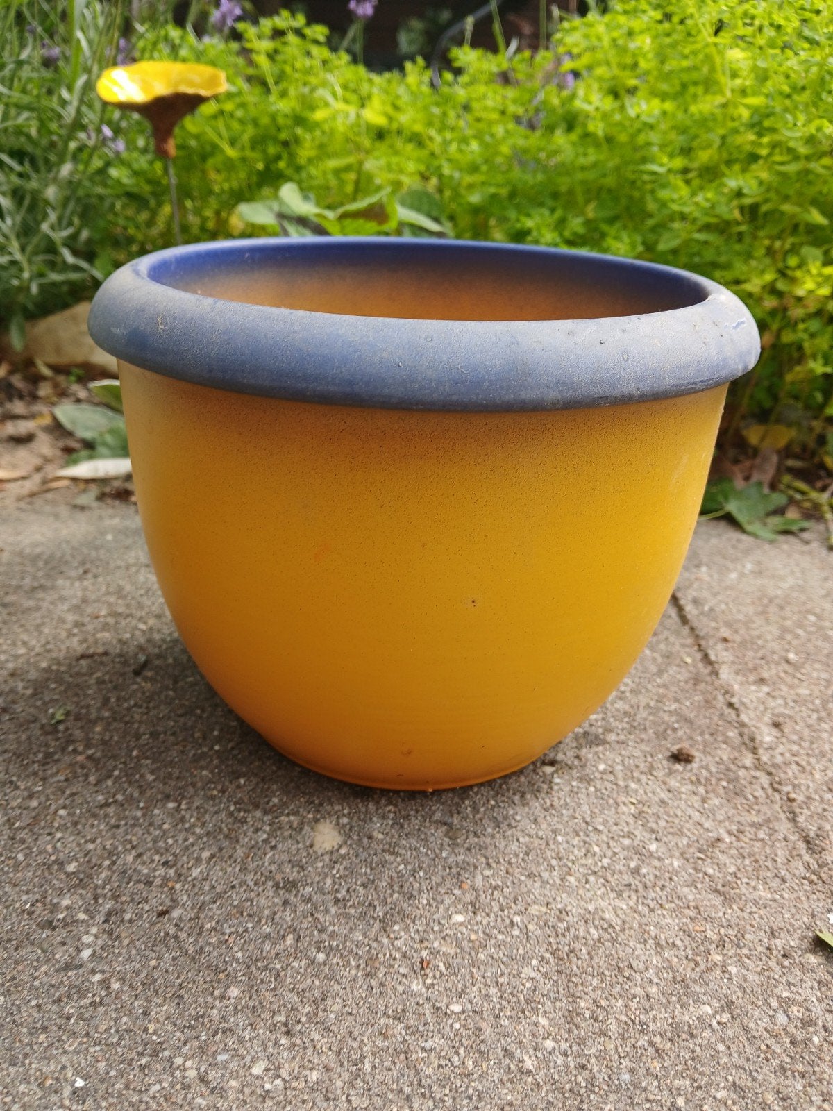 Vintage plantenpot, Tuin en Terras, Bloempotten, Rond, Binnen, Ophalen of Verzenden, Aardewerk