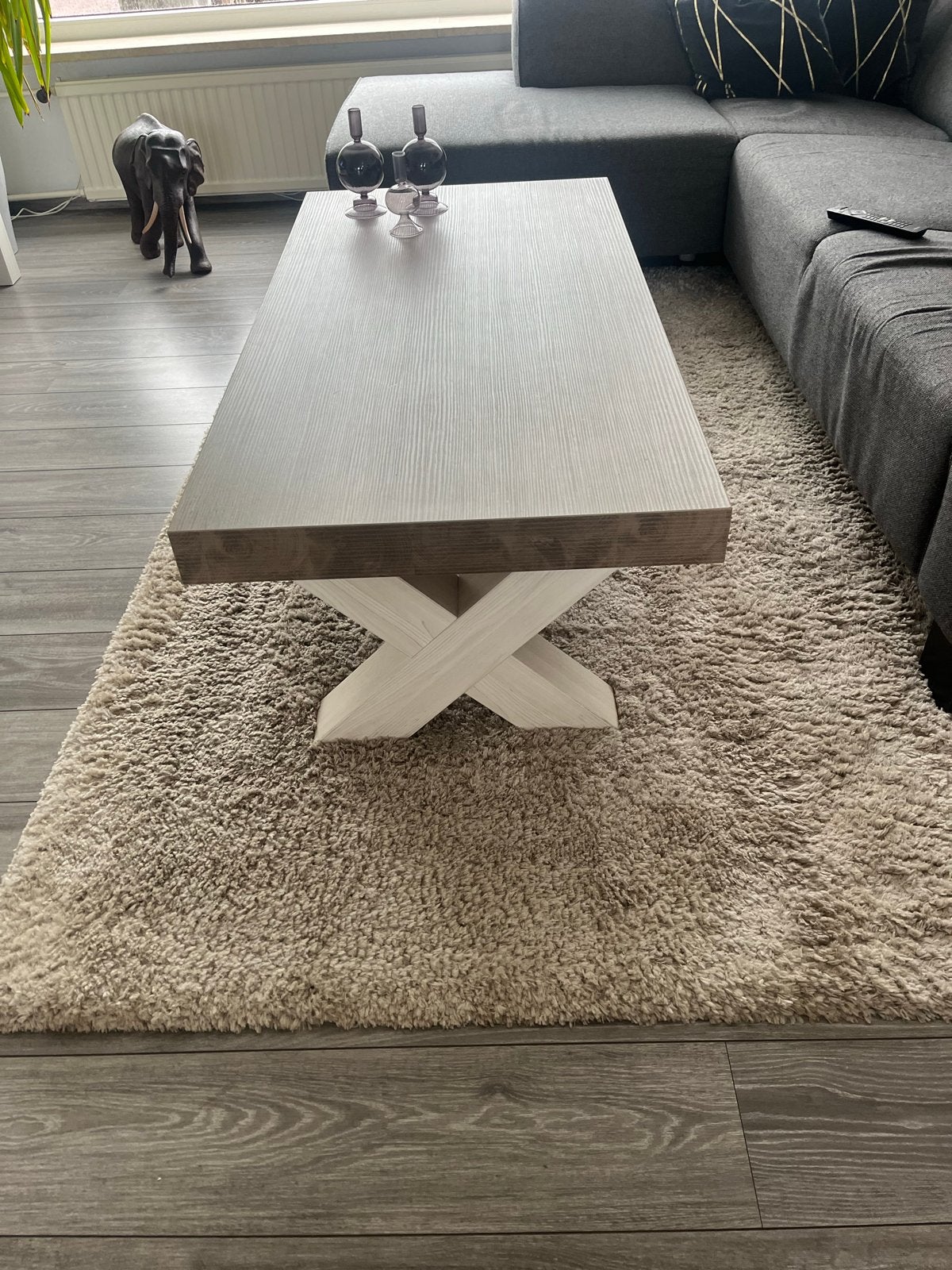 Complete Eet- en Woonkamerset (excl. stoelen), Ophalen, Gebruikt, 100 tot 150 cm, Rechthoekig