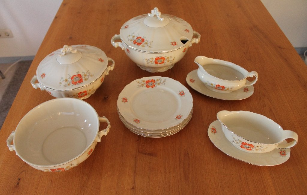 Antiek servies Arzberg Bavaria Porselein uit 1949, Ophalen of Verzenden