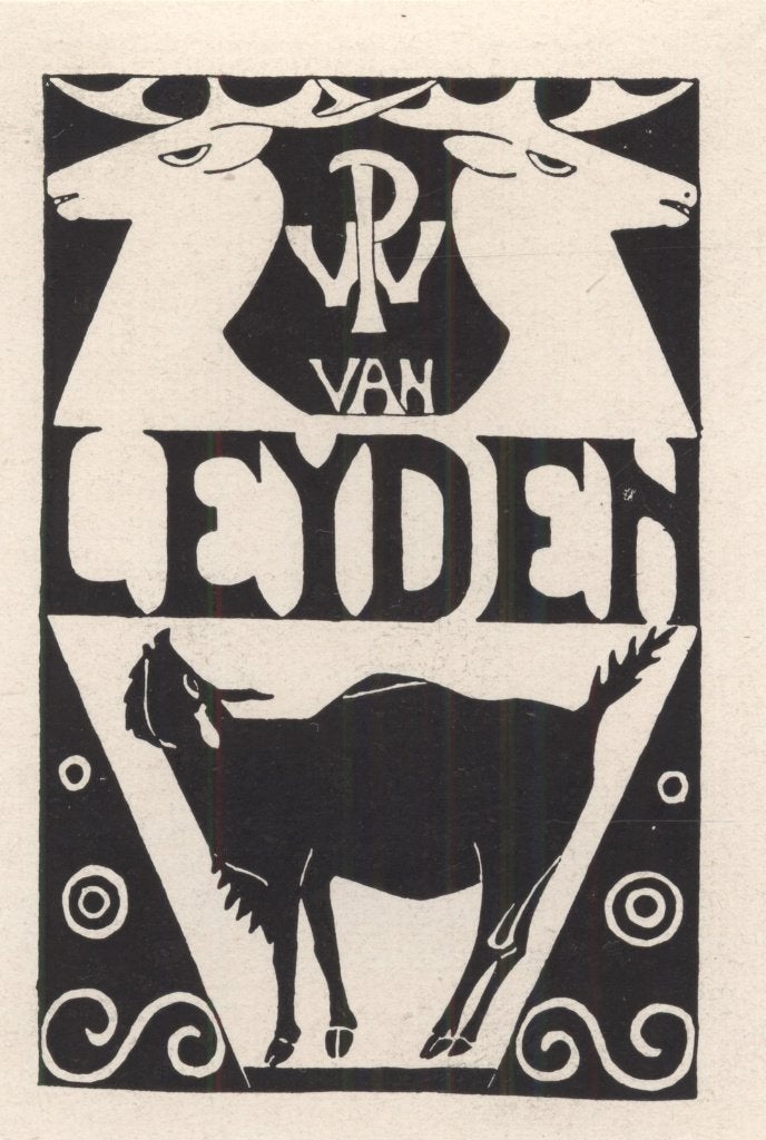 0457 Ex Libris Nederland : Jeanne Bieruma Oosting, 1922, Verzenden, Ex libris
