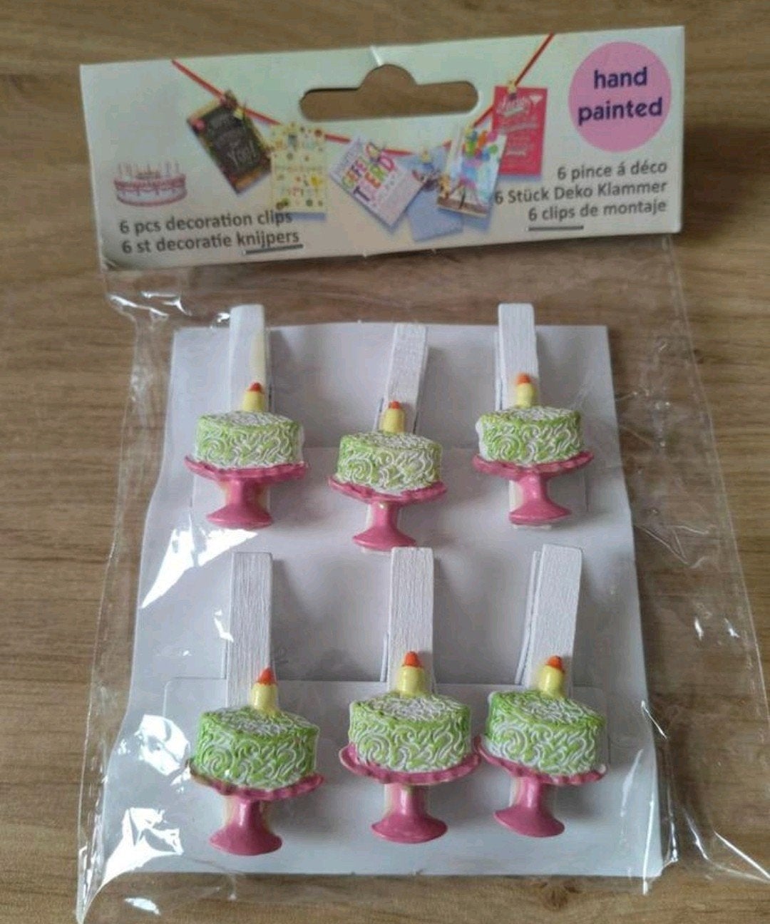 Decoratie knijpers cupcakes en taart op schaal (12stuks), Verzenden, Nieuw