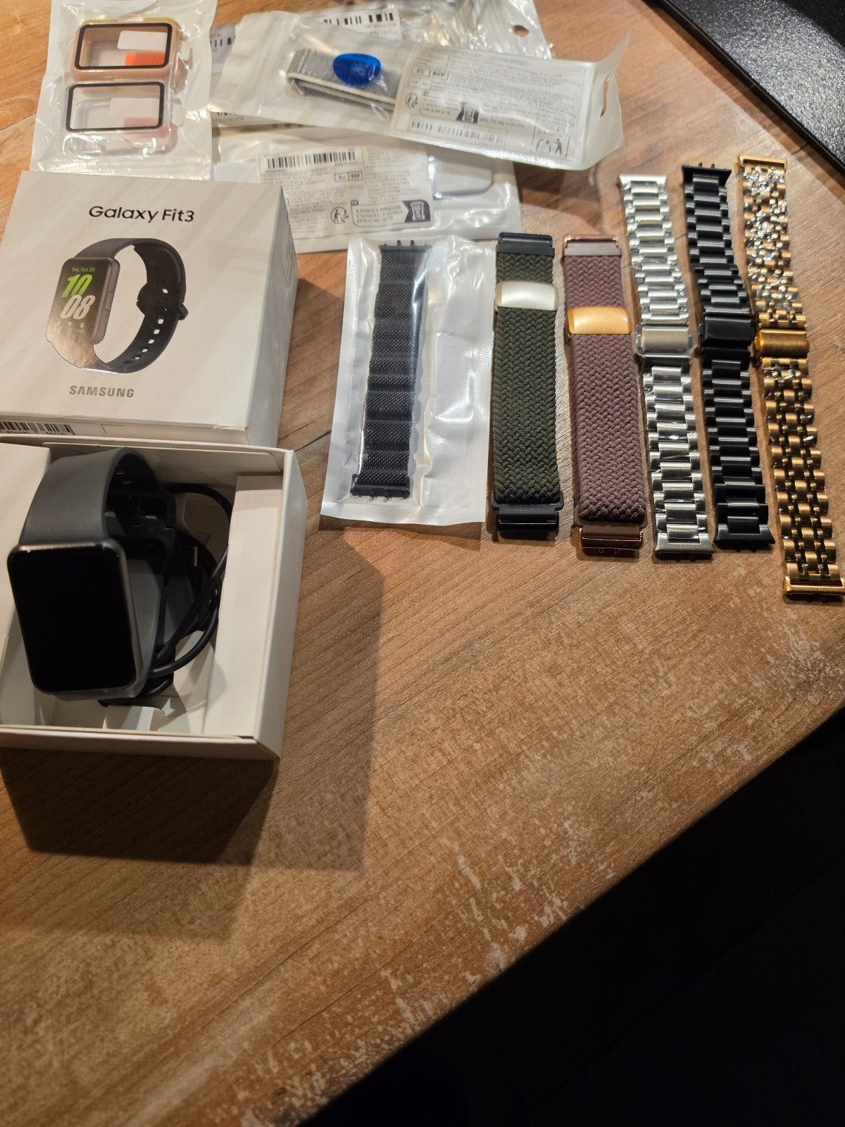 Samsung Galaxy Fit 3 Zo goed als nieuw + accessoires, Zwart, Ophalen of Verzenden, Zo goed als nieuw, Samsung