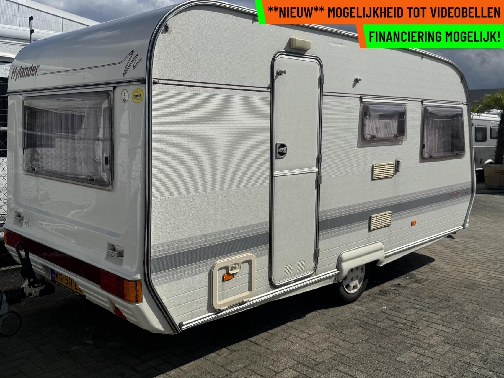 Hylander 390 VOORTENT  + 4 PERS + WC, Caravans en Kamperen, Overige merken, Bedrijf, Tot en met 3, 750 - 1000 kg