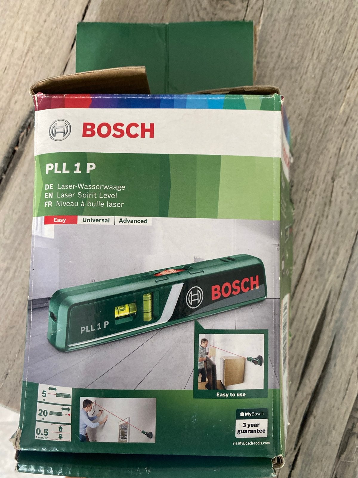 Bosch PLL 1 P Laser Waterpas - Nieuw in doos, Ophalen, Nieuw, Licht