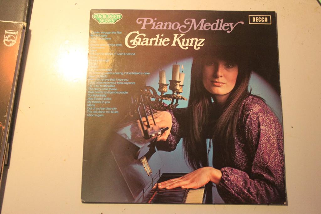 500p - lp - charlie kunz - piano medley, Ophalen of Verzenden, Gebruikt, 12 inch