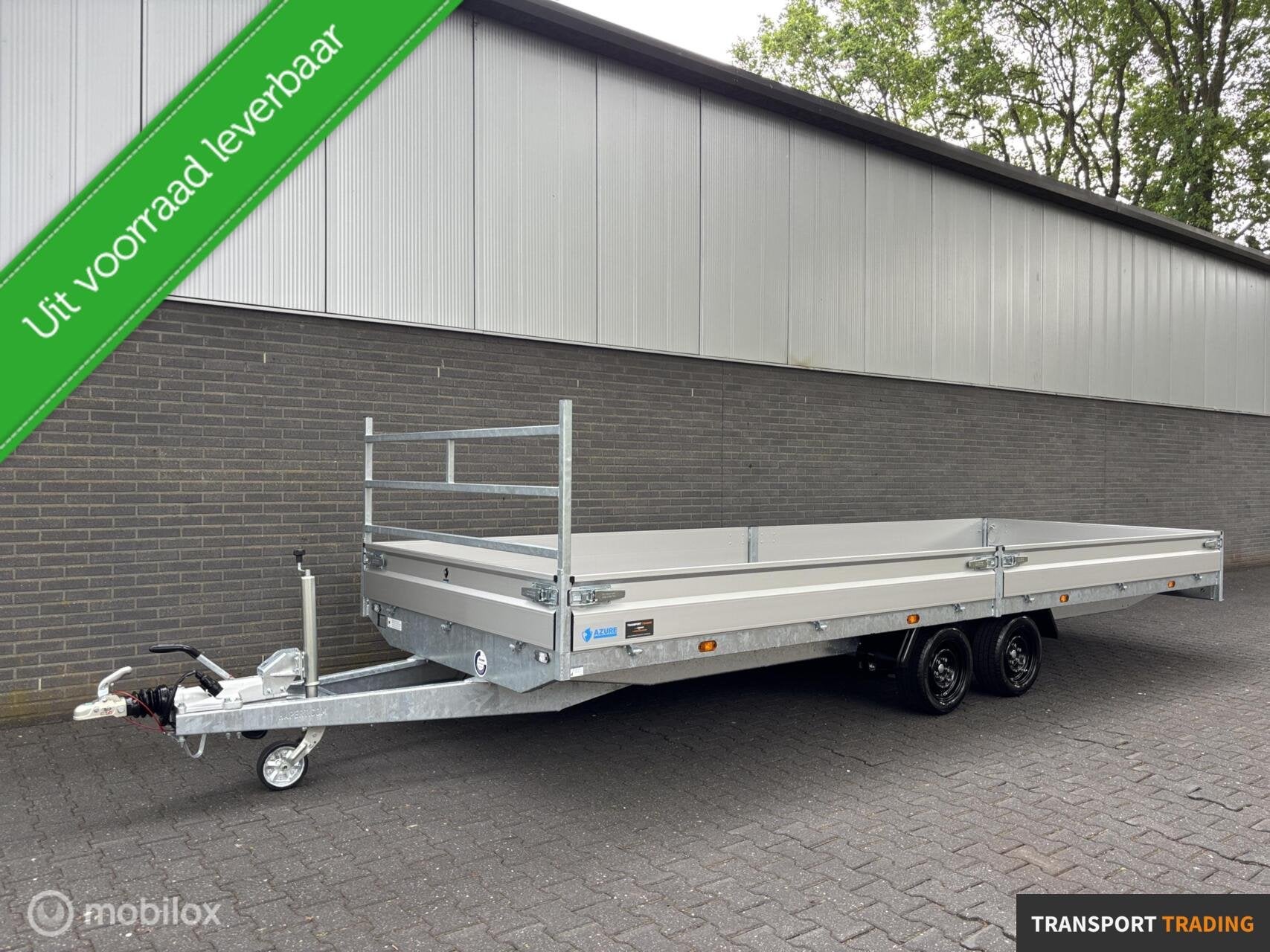 Hapert Azure 3500 KG plateauwagen 605x200 cm + oprijpakket!, Transport Trading, Nieuw, Info@transporttrading.nl, De Grift 15 Nieuwleusen