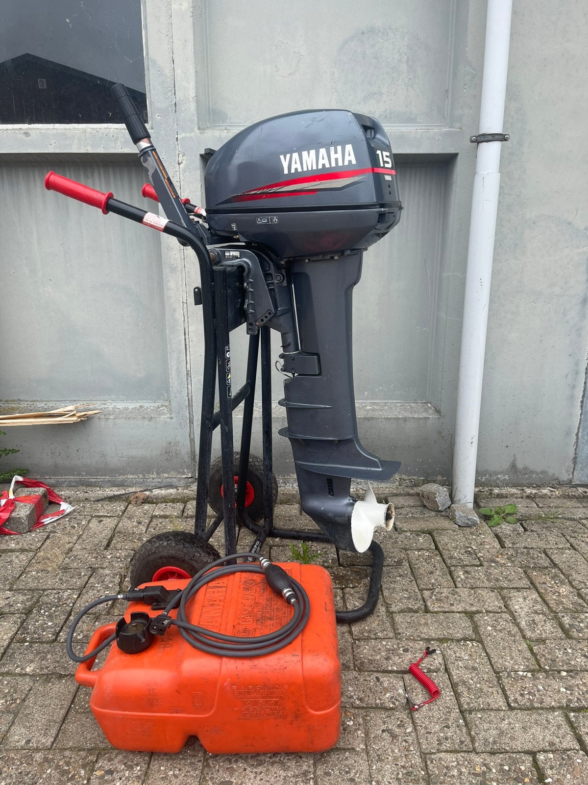 Yamaha 15 pk 2 takt buitenboordmotor, Ophalen, 10 tot 30 pk, Zo goed als nieuw, Buitenboordmotor
