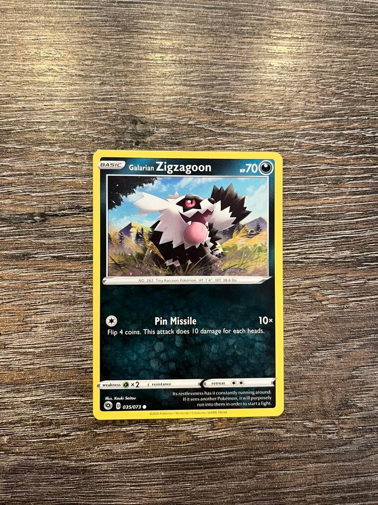 Galarian Zigzagoon CPA 035/073, Ophalen of Verzenden, Zo goed als nieuw