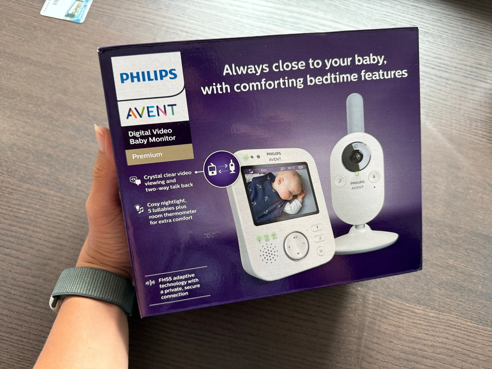 Philips Avent Premium SCD843 Babyfoon - Digital Baby Monitor, Ophalen of Verzenden, Zo goed als nieuw, 250 meter of meer, Camera