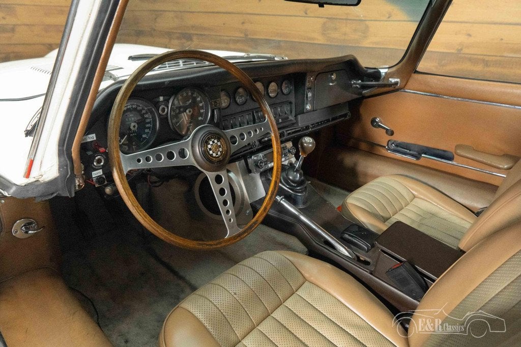 Jaguar E-Type Series 2 Coupe | 1969, Lederen bekleding, Achterwielaandrijving, Wit, Leder