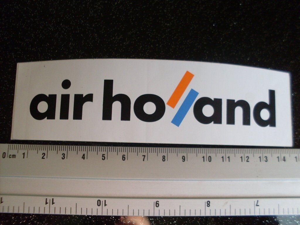 sticker air holland logo 1985 - 1991, Verzenden, Zo goed als nieuw, Bedrijf of Vereniging