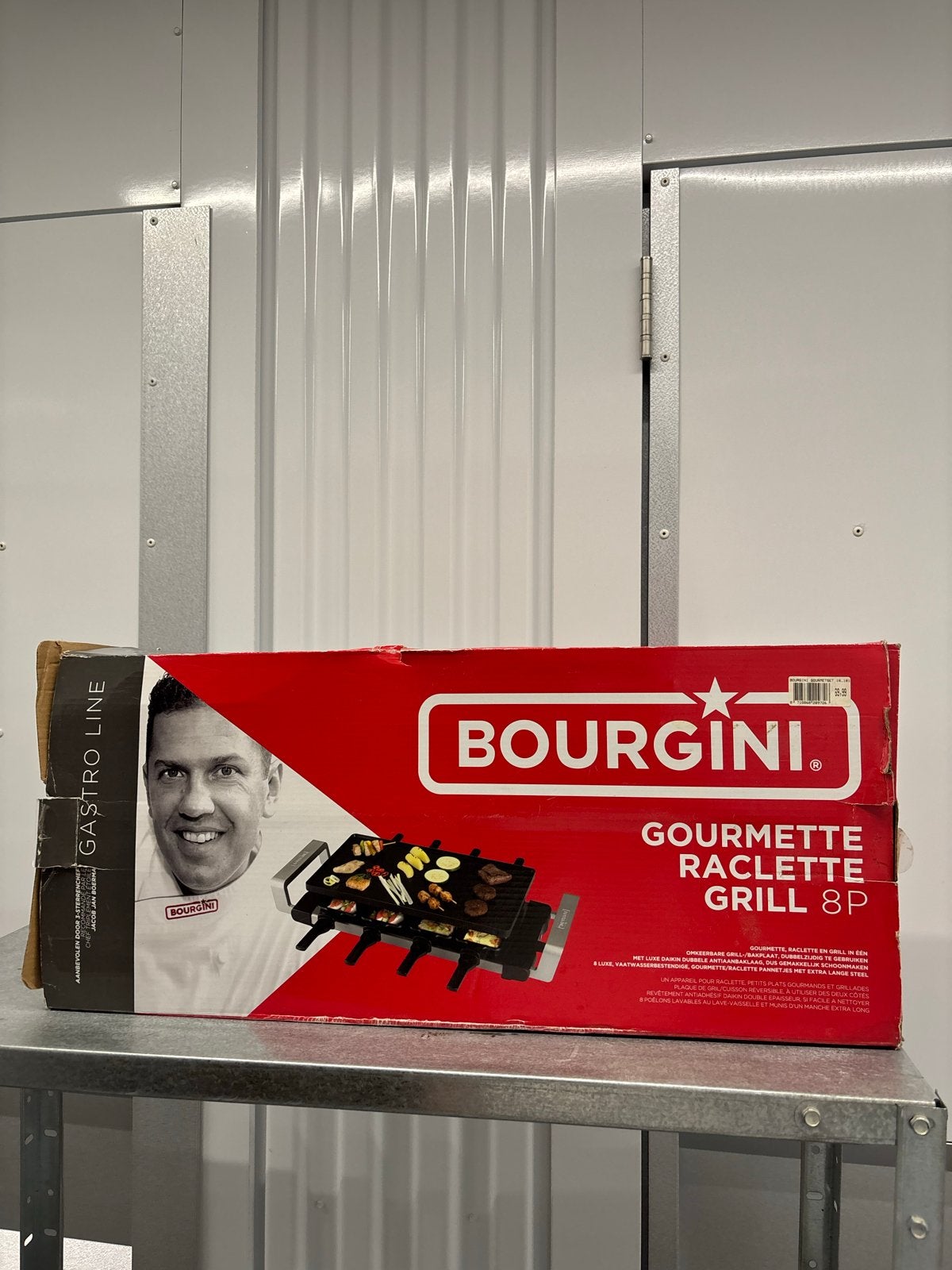 Bourgini Gourmet Raclette Grill 8P - Nieuw in doos, Ophalen, Nieuw