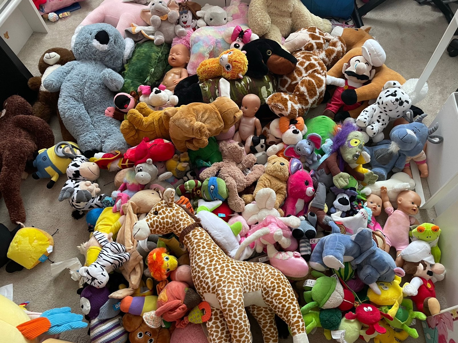Grote collectie knuffels en poppen, Ophalen, Gebruikt, Overige merken, Giraf