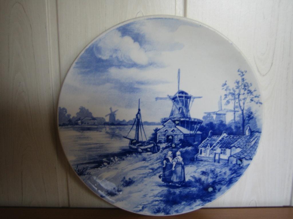 Delfts blauw wandbord, Ophalen