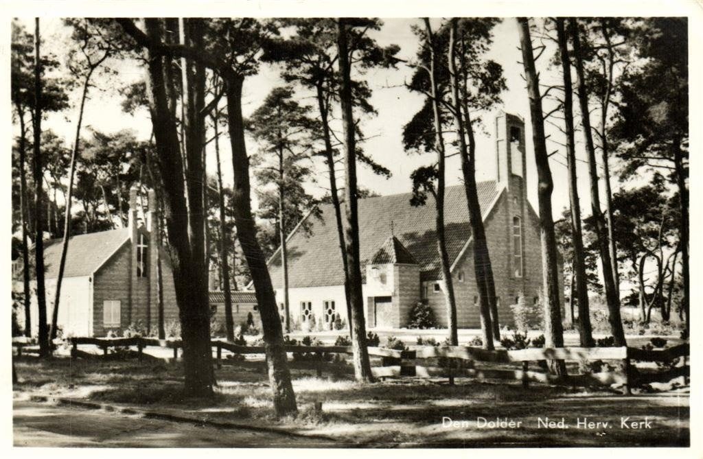 Den Dolder - Ned. Herv. Kerk - 1956 gelopen, Ophalen of Verzenden, 1940 tot 1960, Gelopen, Utrecht