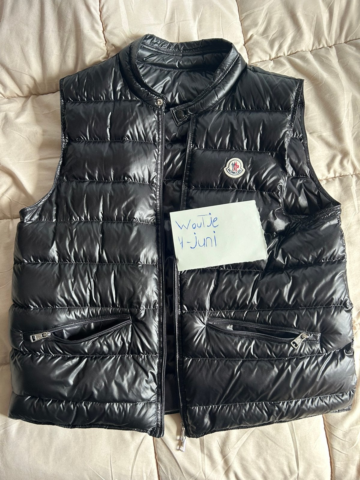 Moncler Bodywarmer, Ophalen of Verzenden, Zo goed als nieuw, Maat 42/44 (L), Zwart