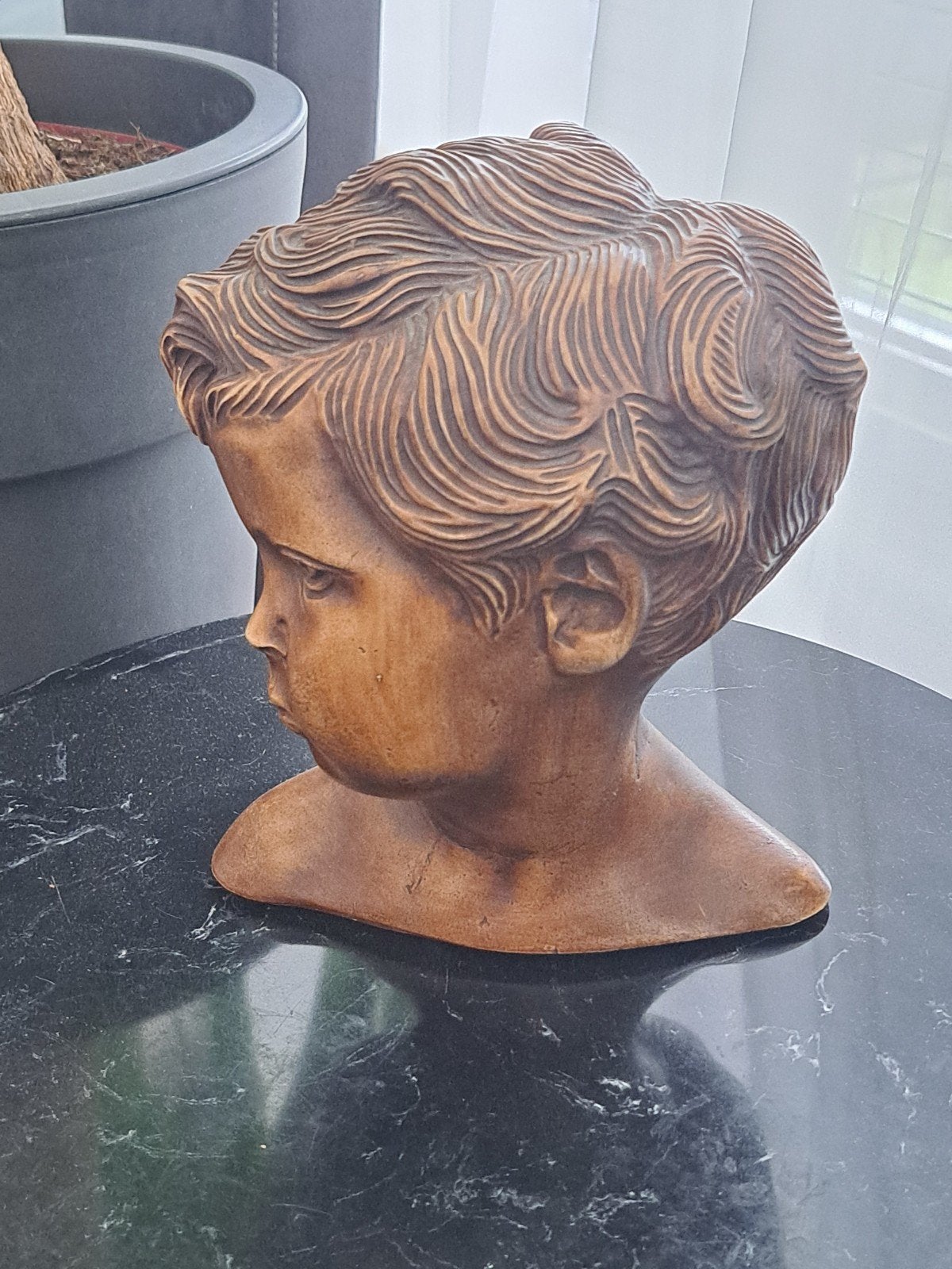 Beeld (kunst), Ophalen, Beeld, Steen/keramiek, 20 cm
