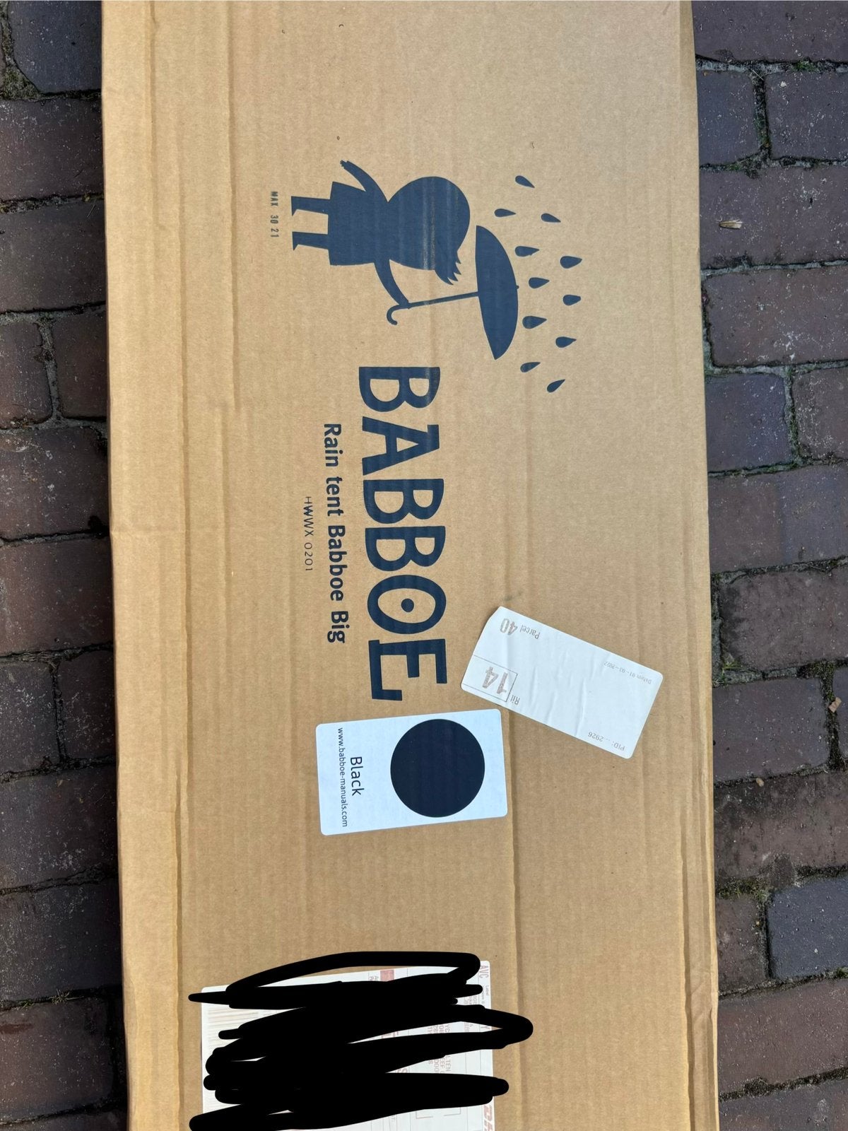 Babboe Big Regentent Zwart - Nieuw in doos, Ophalen of Verzenden, Nieuw