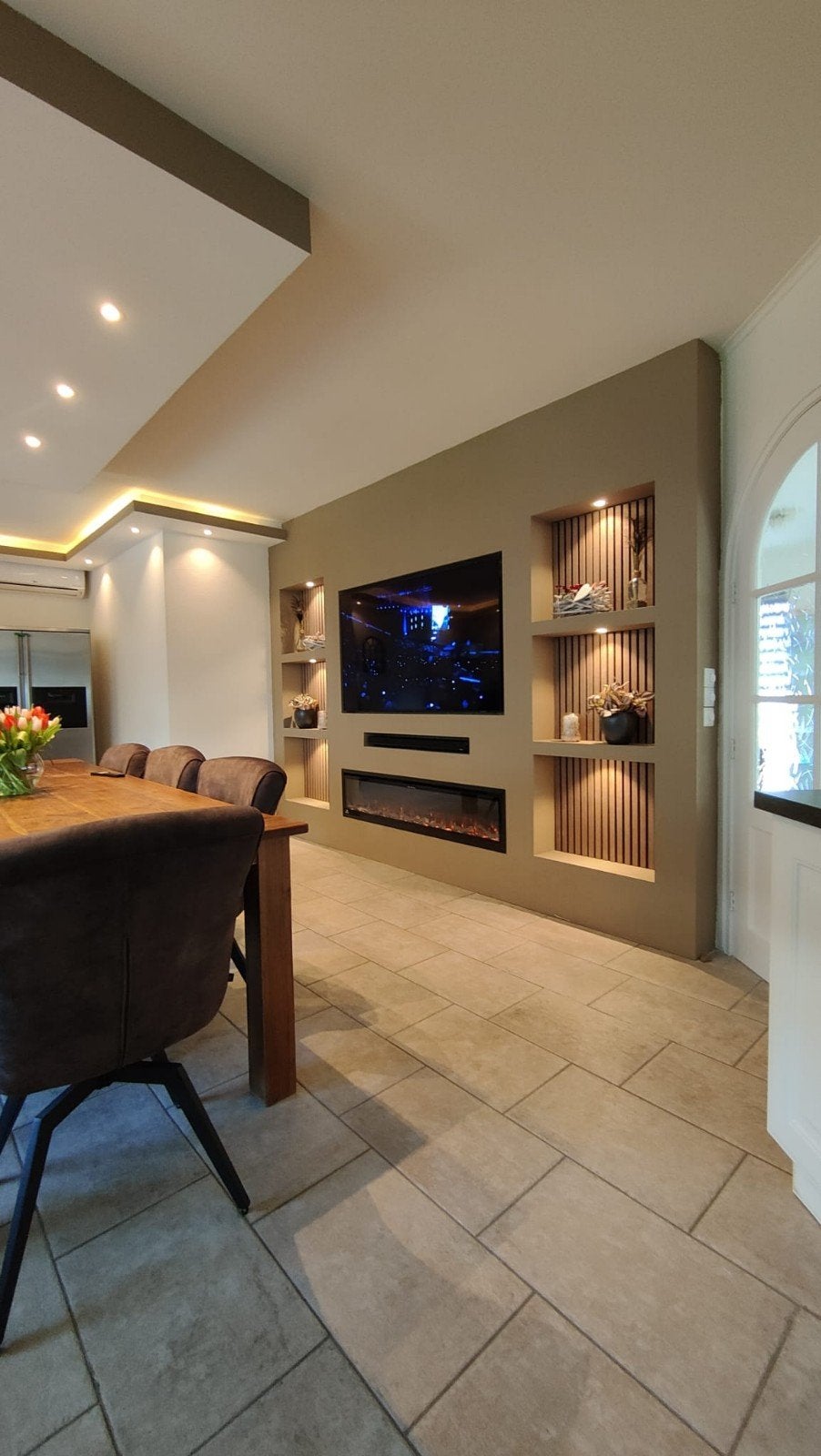 Cinewall met decoratie en koof - op maat gemaakt, Ophalen of Verzenden