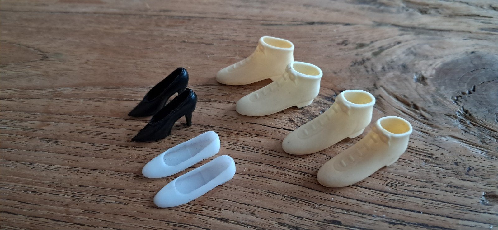 Vier paar vintage barbie schoentjes, Verzamelen, Ophalen of Verzenden, Gebruikt