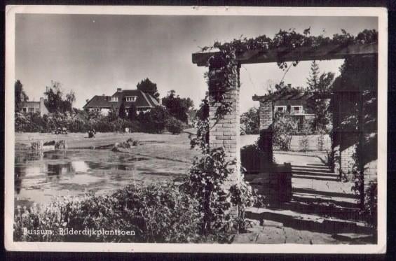 Bussum - Bilderdijkplantsoen,, Verzenden, 1940 tot 1960, Gelopen, Noord-Holland