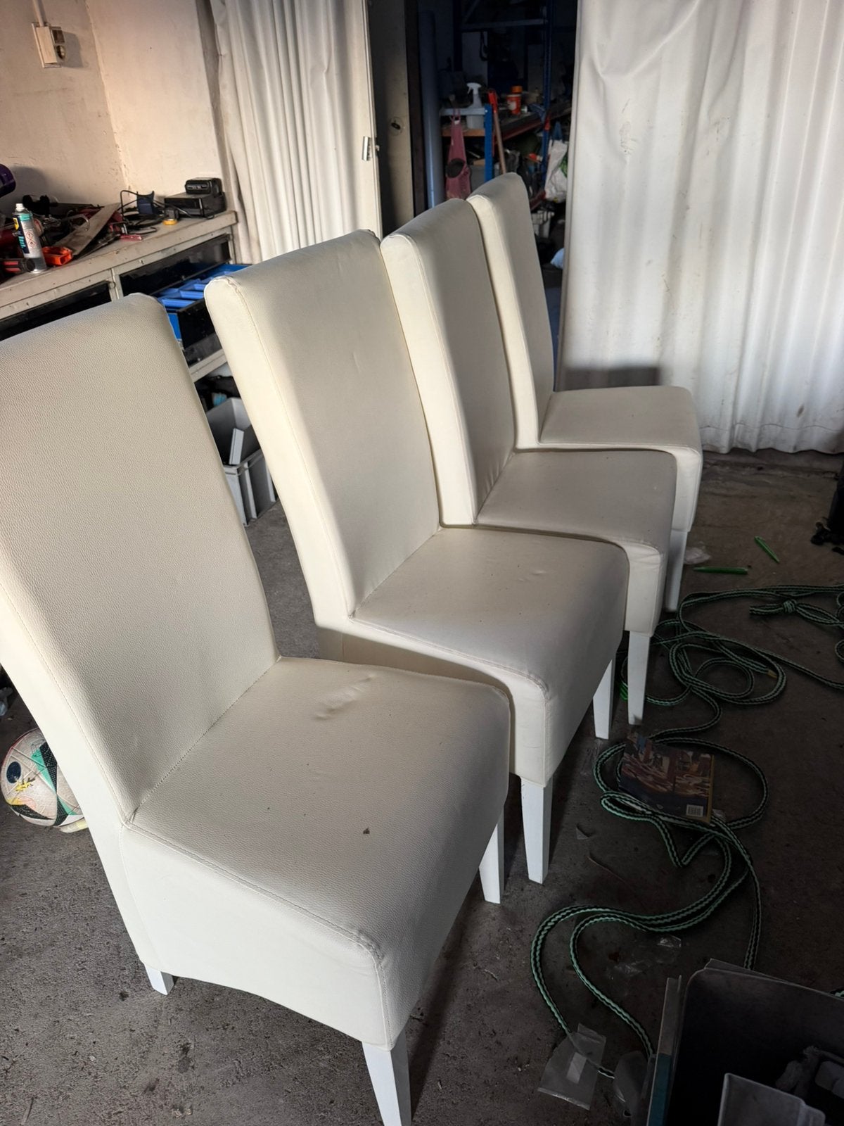 Eettafel met 5 stoelen, Huis en Inrichting, Stoelen, Ophalen, Gebruikt