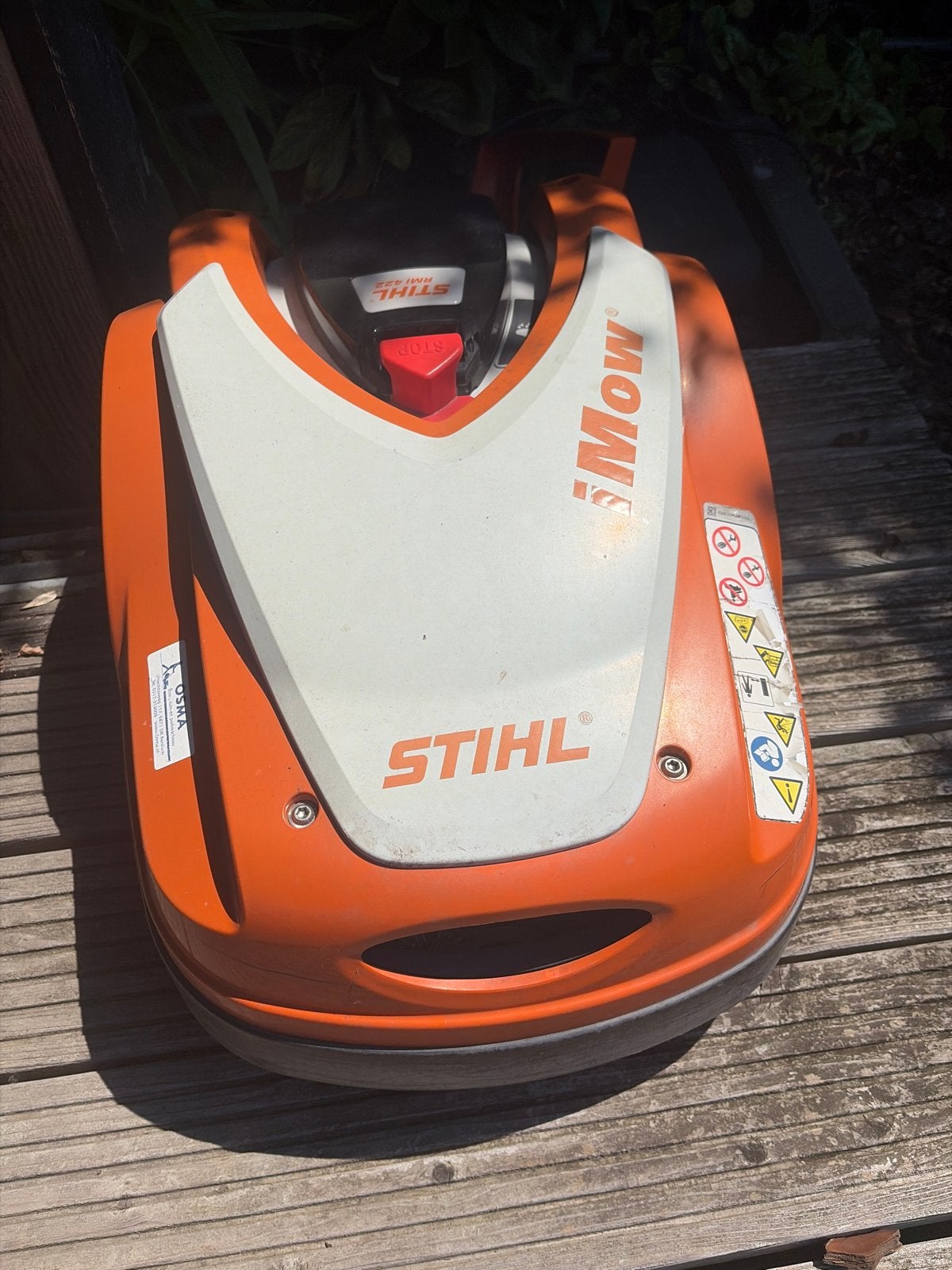 Gebruikte Stihl RMI422 robotmaaier met basisstation, Ophalen, Gebruikt