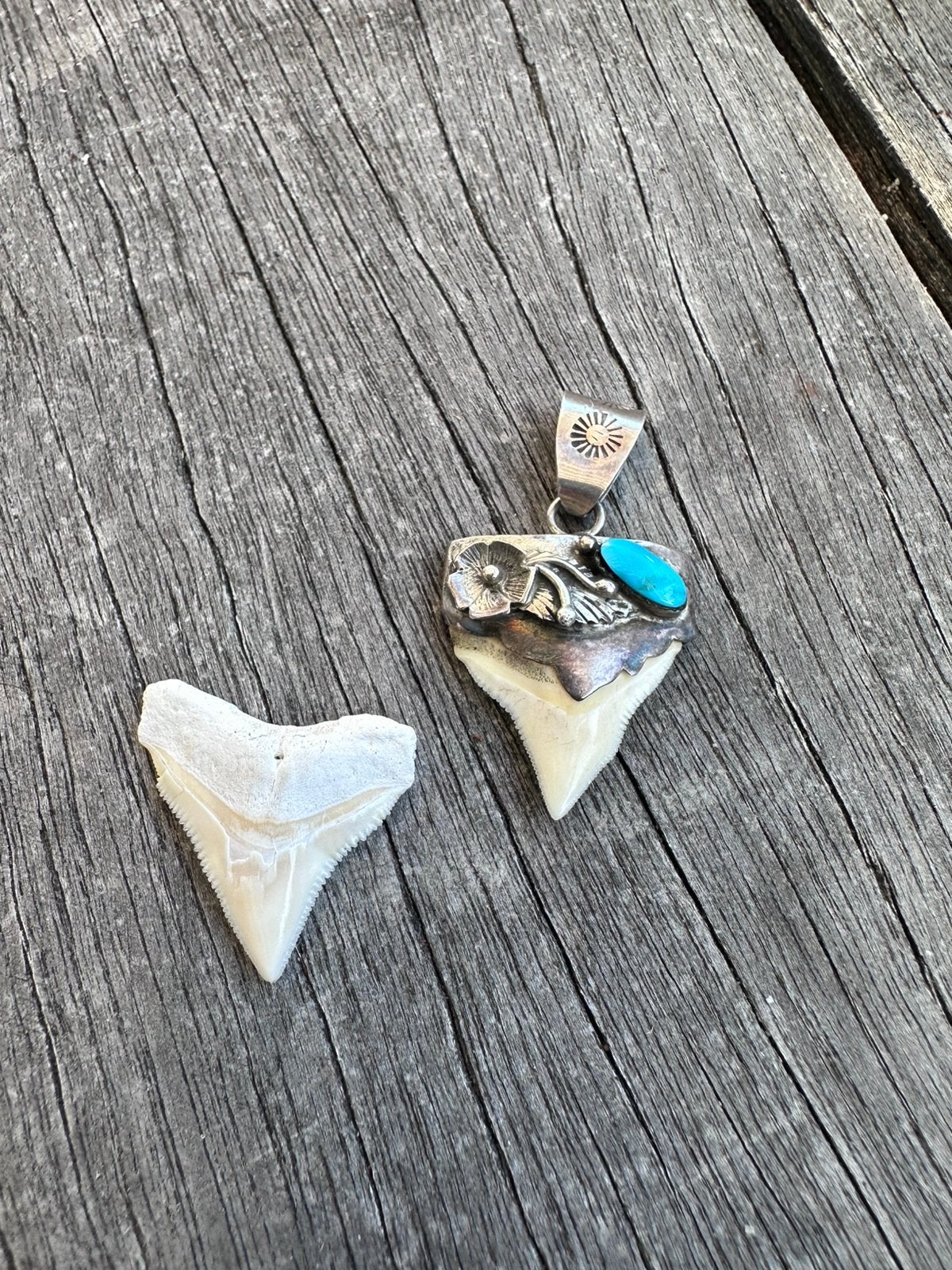 Witte haaie tanden, Sieraden, Tassen en Uiterlijk, Bedels, Ophalen of Verzenden, Zo goed als nieuw, Parel, Overige merken